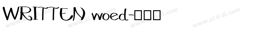 WRITTEN woed字体转换